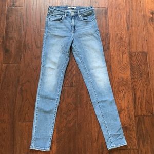 Levi high rise skinny jeans
